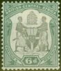 Old Postage Stamp from BCA Nyasaland 1897 6d Black & Green SG46 Fine Mtd Mint
