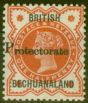Rare Postage Stamp from Bechuanaland 1888 1/2d Vermilion SG40 2nd Printing Fine Lightly Mtd Mint