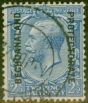 Old Postage Stamp from Bechuanaland 1913 2 1/2d Cobalt Blue SG78 Fine Used