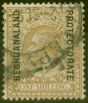 Old Postage Stamp from Bechuanaland 1923 SG82a 1s Bistre-Brown Fine Used