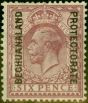 Collectible Postage Stamp from Bechuanaland 1925 6d Purple SG97 Fine Mtd Mint
