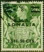 Valuable Postage Stamp from British Occu Somalia 1948 2s50c on 2s6d Yellow-Green SGS19 Fine Used