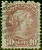 Rare Postage Stamp from Canada 1874 10c Very Pale Lilac-Magenta SG99 Fine Used