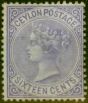 Old Postage Stamp from Ceylon 1872 16c Pale Violet SG126 Fine & Fresh Unused