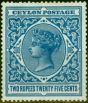 Old Postage Stamp from Ceylon 1899 2R25 Blue SG264 Fine Lightly Mtd Mint