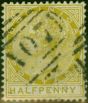 Valuable Postage Stamp Dominica 1883 1/2d Olive-Yellow SG13 Fine Used