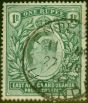 Collectible Postage Stamp East Africa KUT 1907 1R Green SG26 Fine Used