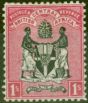 Valuable Postage Stamp from B.C.A Nyasaland 1895 1s Black & Rose SG25 Fine Mtd Mint