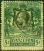 Collectible Postage Stamp from Gambia 1926 5s Green-Yellow SG141 Fine Used