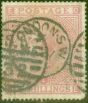 Old Postage Stamp from GB 1867 5s Rose SG134 Pl. 4 Good Used Example