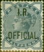 Rare Postage Stamp from GB 1885 1/2d Slate-Blue SG05 I.R OFFICIAL Fine Mtd Mint