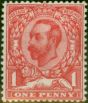 Valuable Postage Stamp GB 1911 1d Pale Carmine SG330 Die B Fine MNH