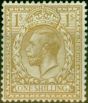Collectible Postage Stamp from GB 1913 1s Bistre SG395 Fine Lightly Mtd Mint