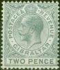 Valuable Postage Stamp from Gibraltar 1912 2d Greyish Slate SG78 Fine Mtd Mint