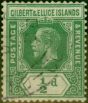 Rare Postage Stamp from Gilbert & Ellice Islands 1912 1/2d Green SG12 Fine Used