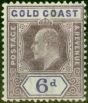 Collectible Postage Stamp from Gold Coast 1902 6d Dull Purple & Violet SG43 Fine Mtd Mint