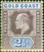 Collectible Postage Stamp from Gold Coast 1906 2 1/2d Dull Purple & Ultramarine SG52 Fine Very Lightly Mtd Mint