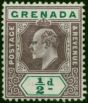 Grenada 1902 1/2d Dull Purple & Green SG57 Fine MM (2) King Edward VII (1902-1910) Old Stamps