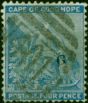 Rare Postage Stamp Griqualand West 1874 4d Dull Blue SG21 Type 15 Fine Used