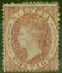 Old Postage Stamp from St Lucia 1860 (1d) Rose-Red SG1 Ave Mtd Mint