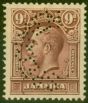 Valuable Postage Stamp from Jamaica 1929 9d Maroon Perf Specimen SG110s Lightly Mtd Mint