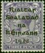 Ireland 1922 3d Bluish Violet SG5 Fine MM  King George V (1910-1936) Old Stamps