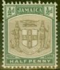 Collectible Postage Stamp from Jamaica 1903 1/2d Grey & Dull Green SG33a SER.ET Error Fine Mtd Mint