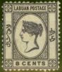 Old Postage Stamp from Labuan 1894 8c Brt Mauve SG53 Fine Mtd Mint