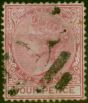 Rare Postage Stamp from Lagos 1876 4d Carmine SG14a Wmk Sideways Good Used