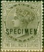Collectible Postage Stamp from Lagos 1886 2s6d Olive-Black Specimen SG27s Fine & Fresh Mtd Mint
