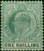 Lagos 1904 1s Green & Black SG60 Fine MM . King Edward VII (1902-1910) Mint Stamps
