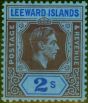 Collectible Postage Stamp from Leeward Islands 1938 2s Reddish Purple & Blue SG111 Fine Mtd Mint