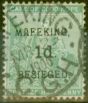 Old Postage Stamp from Mafeking 1900 1d on 1/2d Green SG1 Fine Used.