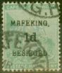 Valuable Postage Stamp from Mafeking 1900 1d on 1/2d Green SG1 Fine Used