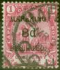 Valuable Postage Stamp from Mafeking 1900 3d on 1d Carmine SG3 V.F.U