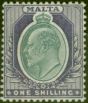 Collectible Postage Stamp from Malta 1904 1s Grey & Violet SG61 V.F Very Lightly Mtd Mint