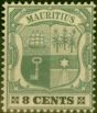 Collectible Postage Stamp Mauritius 1902 8c Green & Black-Buff SG147 Fine & Fresh LMM