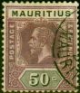 Collectible Postage Stamp from Mauritius 1920 50c Dull Purple & Black SG200 Very Fine Used