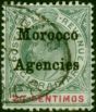 Morocco Agencies 1906 20c Grey-Green & Carmine SG26 Fine Used. King Edward VII (1902-1910) Used Stamps