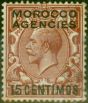 Morocco Agencies 1925 15c on 1 1/2d Red-Brown SG145 Good Used  King George V (1910-1936) Valuable Stamps