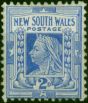 N.S.W 1897 2d Colbalt Blue SG293a P.12 x 11.5 Fine MM. Queen Victoria (1840-1901) Mint Stamps