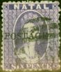 Valuable Postage Stamp from Natal 1876 6d Violet SG83 Fine Used