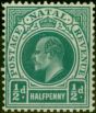 Valuable Postage Stamp Natal 1904 1/2d Blue-Green SG146 Fine LMM