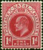 Natal 1904 1d Deep Carmine SG146b Fine MM. King Edward VII (1902-1910) Mint Stamps