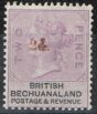 Collectible Postage Stamp from Bechuanaland 1888 2d on 2d Lilac & Black SG23 Fine Lightly Mtd Mint