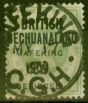 Rare Postage Stamp from Mafeking 1900 2s on 1s Green SG16 Fine Used