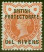 Rare Postage Stamp from Oil Rivers 1892 1/2d Vermilion SG1 Fine Mtd Mint