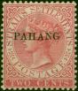 Pahang 1889 2c Pale Rose SG4 Fine MM . Queen Victoria (1840-1901) Mint Stamps