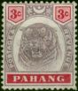 Pahang 1895 3c Dull Purple & Carmine SG14 Fine Unused . Queen Victoria (1840-1901) Mint Stamps