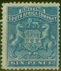Valuable Postage Stamp from Rhodesia 1893 6d Dp Blue SG3 Fine & Fresh Lightly Mtd Mint